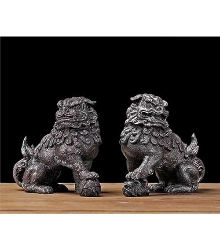 Amazon.co.jp: 狛犬（獅子狛犬）陶器 風水 置物 グッズ アイテム 神具