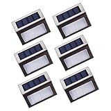 【期間限定】Lightess LED ソーラーライト 感光式 自動点灯 led ウォールライト 壁掛け用/ガーデニング/屋外/庭園灯/エクステリア 6個セット