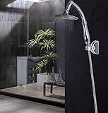 Ywyun 超加圧シャワーセットノズル、シャワー加圧型節水型ユニバーサルソーラー式温水器シャワーヘッド、ラウンドハンドヘルドシャワー降雨口Sparyhead節水