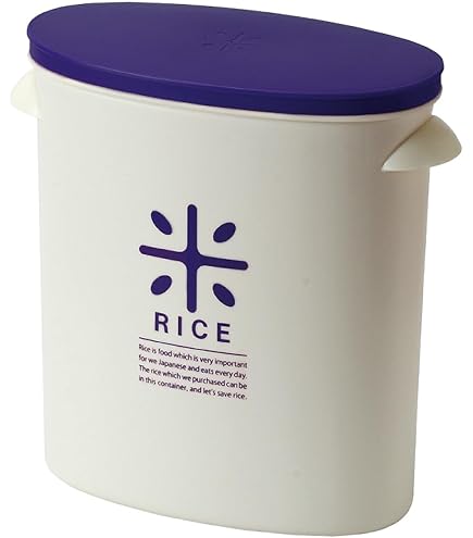 Amazon｜白い かわいい ホーロー 米びつ 5L ライス缶 保存容器 とり