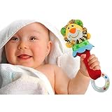EITCソフトPlush Animal Baby RattleおもちゃベビーキッドソフトCartoon HandbellハンドルRattles Developmentalトイランダムスタイル