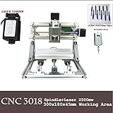 ミニ自作cnc3018 grbl制御ソフトウェア3軸フライス加工機によるpcb pvb 2500 mwのレーザによるルータ彫刻、木の彫刻師のcncルータ3018
