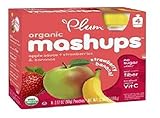 Plum Kids Organic Fruit Mashups Squeezeable Fruit, Strawberry- Banana 3.17 oz (360 g)(pack of 2) by 