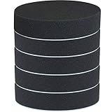 スポンジバフ 5個セット 電動ポリッシャー用 超微粒子用 平型スポンジ ワックスがけ マジックテープ式 (直径150mm 厚み30mm)