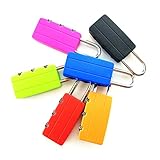 Zhi Jin　15個　プラスチック　荷物　南京錠セット　旅行用品 　DIY　工具　　カラーランダム