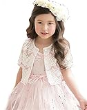 Honey baby 　子供服 ボレロ　カーディガン 半袖 レースボレロ　フォーマル 女の子 キッズ 結婚式 発表会 卒園式 お受験 入学式 卒業式　日焼け 冷房 対策