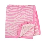 Carter's Plush Valboa with Microplush Blanket, Zebra/Pink by Carter's