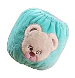 2ペアベビーぬいぐるみOversleevesキッズ袖は熊ブルーカバー