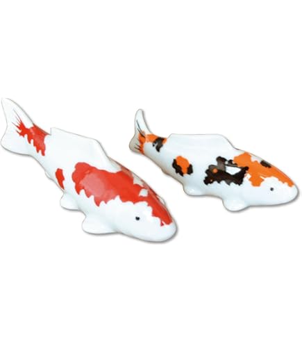 Amazon.co.jp: 鯉 置物 インテリア 飾り物 陶器 かわいい 小さな置物