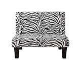 ソファベッド 1人掛け Hanpen ハンペン リクライニング ソファ 幅92cm ソファー ベッド ソファーベッド 一人掛け アニマル おしゃれ (ゼブラ)