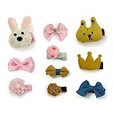 BIANHUAN 赤ちゃん ヘアピン ベビー ヘアクリップ かわいい こども かみどめ かみかざり へあアクセサリー 10点セット ヘアアクセサリー クリップ お宮参り 誕生日飾り プレゼント お祝い
