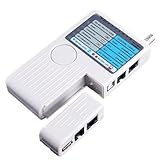 Wscoficey 4-in-1 リモート RJ11 RJ45 USB BNC LANネットワーク電話ケーブルテスター