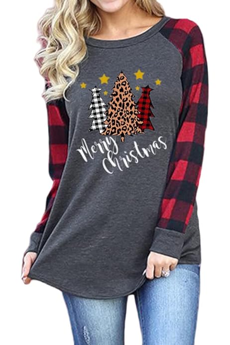 LUKYCILD Christmas Shirts for Women I 