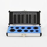 YCOSON ケース入りはボルトナットスクリューリムーバー抽出器駆除ツールを設定して破損しました10個