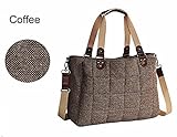 Landuo High Quality Cotton Fabric Fashion Diaper Bag (coffee) by Landuo
