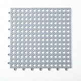fullfun 12 x 12インチキッチンバスルーム滑り止めカーペットラグ 12 x 12 Inches グレー