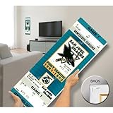 That's My Ticket San Jose Sharks Inaugural Game Mega Ticket Wall Decor [並行輸入品]