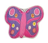 Pink Butterfly Accent Kids Area Rug 35"X39" - Rugs 4 Less Collection [並行輸入品]