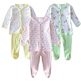 (ハイハート)Hiheart ベビースーツ 3枚セット ベビーロンパース カバーオール 新生児肌着スーツ 24M