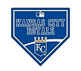 Kansas City Royals MLB 9.25 " x9.25 "ホームプレートStreet Sign