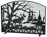 Meydaティファニー109212 Moose Creek暖炉画面、幅54 " x 42 "高さ