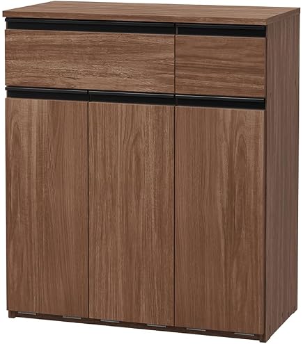 Amazon｜ゴミ箱 45L(15L×3分別)木目調 引き出し付き キッチン ペール