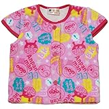 2017年 秋冬 アンパンマン マシュマロフリース 総柄 肩付きベスト ANPANMAN ピンク◇95cm
