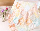 子供用　タオルケット　柔らかい肌触りスリーパー 肌触り抜群 キッズ用ブランケット 毛布 90×100cm　 (オレンジ)