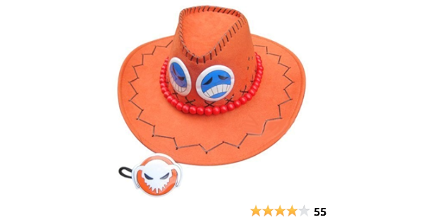 Amazon 高品質コスプレ道具 One Piece ポートガス D エース 火拳のエース 帽子 オレンジ コスチューム アニメ 萌えグッズ 通販