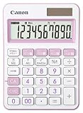 Canon キヤノン カラフル電卓 実務電卓 抗菌仕様 LS-105WUC ラベンダー (10桁/ミニ卓上サイズ/W税機能搭載)LS-105WUC-LV