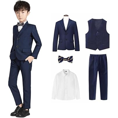 Amazon | [§zz．luxi] 男の子フォーマルスーツ 4点セット