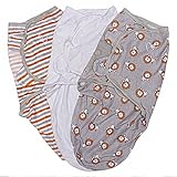 スワドルミー おくるみ ステージ2 Lions S/M 3枚セット 87276 ベビー ブランケット Swaddle Me [並行輸入品]
