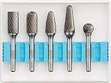 TRUSCO(トラスコ) 超硬バーセットCシリーズ 軸6mm 刃径12.7mm 5本セット TB-C127-5S