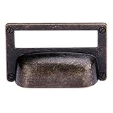 2ピースヴィンテージ引き出し取手diyキャビネットフレームハンドル食器棚ハンドルキャビネットオフィスホームラベルフレームホルダー-81 X 52 X 18mm, M