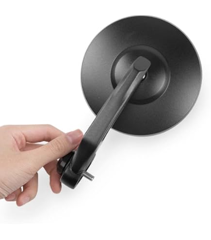 Amazon | KiWAV バイクミラー バーエンドミラー クラシック 黒 M8ネジ