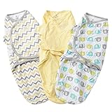 スワドルミー ベビー おくるみ 3枚セット S/M コットン (サイズ：S/M (0-3m)、カラー：Sketchy Stripe) swaddle me [並行輸入品]
