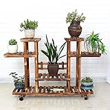フラワースタンド フラワースタンド 木製 - フラワースタンドマルチ階建てフロアグリーングラデーションフラワーシェルフフラワーポット吊り下げプランケットバルコニー屋内・屋外リビングルームフラワーフレー