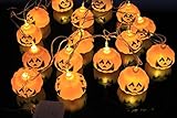 ハロウィンかぼちゃハロウィンストリングライトLEDライトバーモールのシーン装飾的な小道具飾り