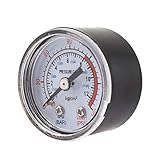 DealMuxエアコンプレッサー1/8 PT雄ネジ0-180PSI 0~12キロ/ cm 2との圧力計
