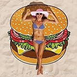 10 マイクロファイバーラウンドビーチタオル 150 cm バスタオルタッセル幾何プリント夏女性砂浜のピーススイミングベビー毛布。日光浴をカバーして