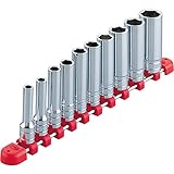 【KTC工具】 3/8 (9.5sq ) ６角 ディープソケッ-ホルダー付きセット（11点7mm～22mm） /TB3L10