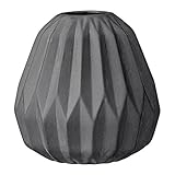 Small black Ceramic Fluted Vase [並行輸入品]