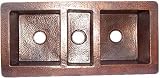 トリプルボウル銅ハンマーキッチンシンク
