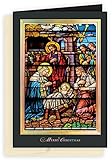 The Gallery Collection 25枚 聖家族 宗教クリスマスカード ホイル裏地付き封筒付き ビジネスまたは消費者用