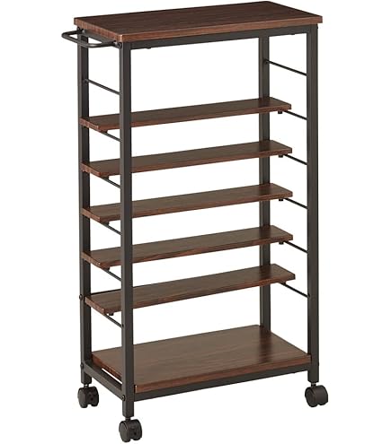 Amazon.co.jp: クロシオ キッチンワゴン アート3段ワゴン ヴィンテージ