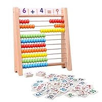 100玉そろばん 数字カード セット 百玉そろばん 子供 そろばん 数字 100 算数 おもちゃ 知育 学習玩具 男の子 女の子 3歳 4歳 5歳 6歳 子ども 知育玩具 小学生 足し算 引き算 掛け算 割り算 教材 幼稚園 教具 知育 おもちゃ Ocruyo オクルヨ