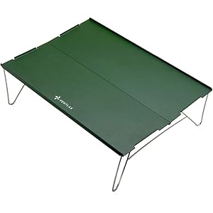 VENTLAX キャンプテーブル ローテーブル アルミ製 軽量 コンパクト 耐熱 折りたたみ設計