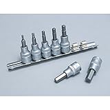 デイトナ(DAYTONA) 六角ソケットセット(レール付き) 差込3/8インチ(9.5mm)角 91481