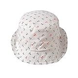 （アダ二ナ）Adanina ベビー用ハット つば広 赤ちゃんキャップ キッズ 帽子 子供サンバイザー フィッシャーマンハット 花柄 ジーンズ風 女の子 男の子 男女児 紫外線 UVカット サイズ調整 