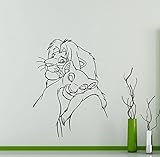ライオンキング壁デカールカスタムビニールステッカーホームSimba Nala Girl Boy子供部屋子供部屋ベビーベッドルームアート装飾壁画( 45ct )